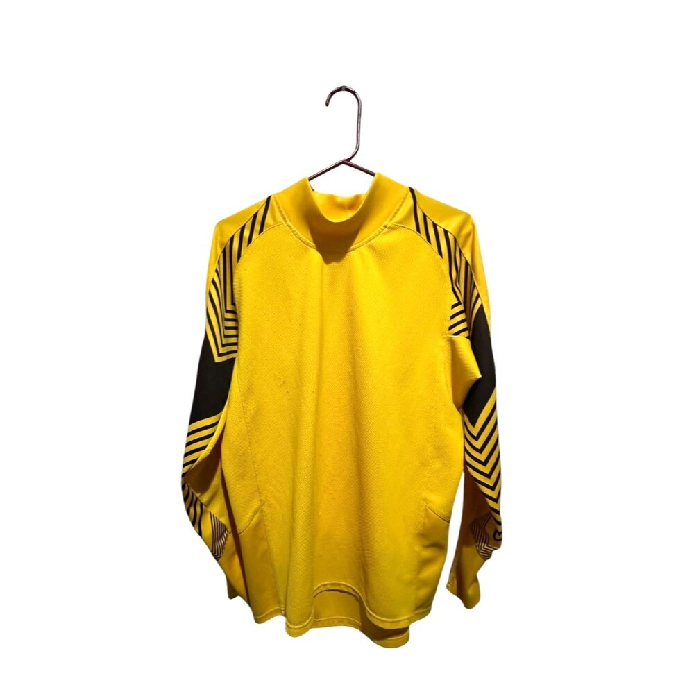 Vintage Team Nike Y2K Goalkeeper Yellow Long Sleeve Jersey Mens Medium Soccer